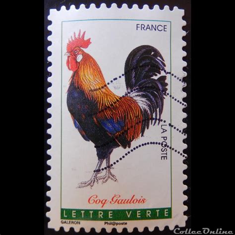 aa  gaulois lettre verte timbres europe france