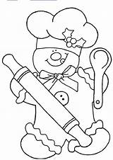 Coloring Pages Gingerbread Man Christmas Chef Cookie Colouring Ipad Line Drawing Printable Clipart Girls Kids Sheets Adult Getcolorings Kitchen Getdrawings sketch template