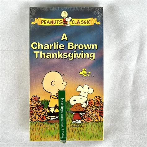 charlie brown thanksgiving peanuts home video vhs paramount watermark