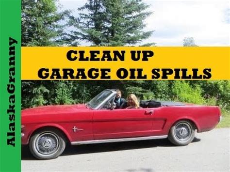 clean  garage oil spills oil absorbent de youtube