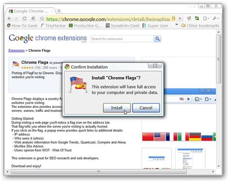 find  websites actual location  chrome flags