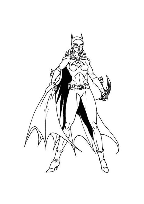 batgirl full size coloring pages superhero coloring pages cartoon