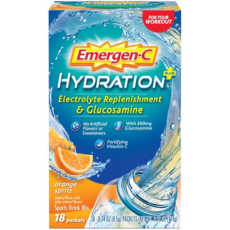 emergen  hydration  ct orange spritz flavor hydration powder mix walmartcom walmartcom