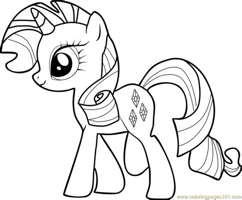 rarity coloring page    pony friendship  magic