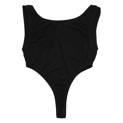 Women See Through Bikini Thong Leotard Monokini Bodysuit Swimwear Tops