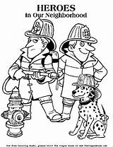 Coloring Firefighter Pages Fire Printable Kids Safety Color Dog Truck Fireman Colouring Firefighters Fighters Heroes Print Preschool Sparky Real Books sketch template