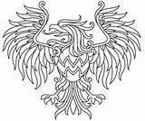 Coloring Pages Designs Celtic Eagle Fashion Embroidery Birds Printable Adults Templates Quilling Color Urban Threads Pattern Book Medieval Mandala Realistic sketch template