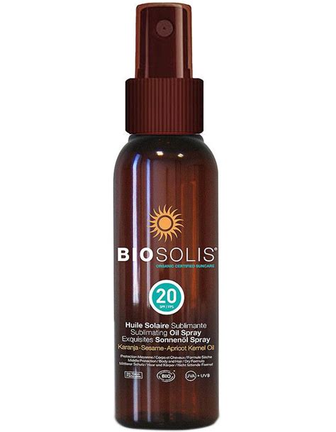 biosolis zonnebrand olie spray huid en haar spf ml zonnebrand sprays olie