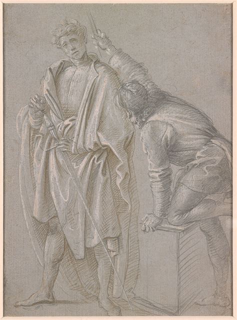 filippino lippi kneeling saint mary magdalene and standing christ verso standing man holding