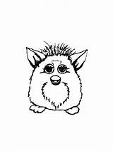 Furby Coloring Pages Children Kids Funny Print Justcolor sketch template