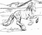 Horse Coloring Cowboy Realistic Pages Getcolorings Color Printable sketch template