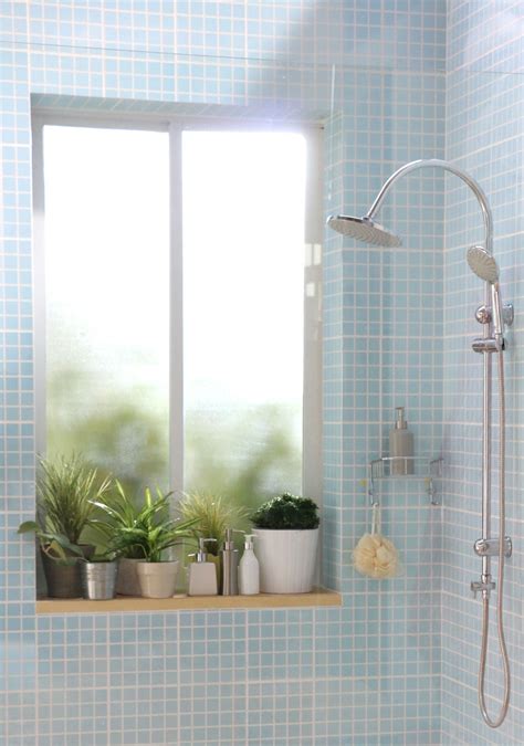 window   shower  ways  maintain privacy   bathroom bob vila