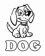 Coloring Dog Printable Pages Kids Popular sketch template