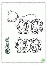 Coloring Panfu Dinokids sketch template