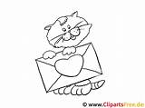 Katze Ausmalen Malbild Liebesbrief Malvorlage Ausmalbilder Bildtitel Valentinstag Malvorlagen Malvorlagenkostenlos sketch template