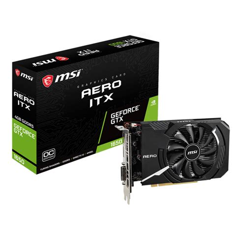 msi nvidia geforce gtx  aero itx oc gb gddr gtx  aero itx