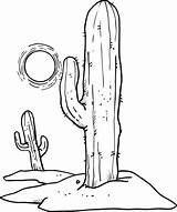 Coloring Desert Pages Sun Clipart Cactus Cactuses Printable Over Supercoloring Drawing Desenho Clip Para Sol Deserto Cactos Cacto Desenhos Plants sketch template