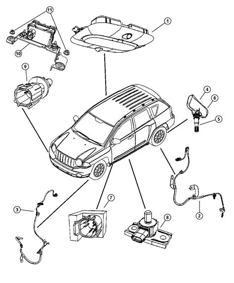 jeep compass sensor dynamics   lateral acceleration  yaw rate electronic