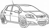 Toyota Coloring Pages Supra Auris Toyote Color Getcolorings Print sketch template