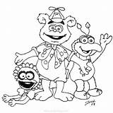 Muppet Gonzo Babies Natasha Fozzie Rowlf sketch template