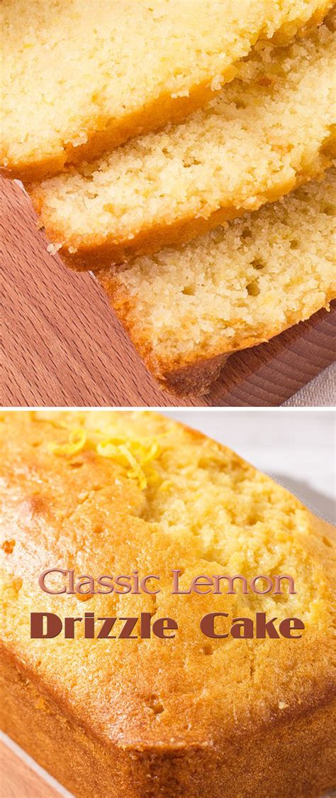 classic lemon drizzle cake