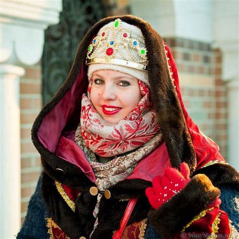 Russian Woman In Traditional Attire Russian Women Global Fashion Women