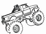 Coloring Pages Truck Lifted Getcolorings sketch template