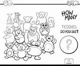 Teddies Counting Contando Ursinhos Contar Peluches sketch template