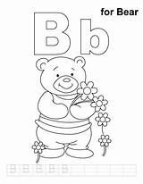 Bear Coloring Pages Handwriting Practice Letter Corduroy Build Preschool Kids Printable Alphabet Preschoolers Dinosaur Getcolorings Color Getdrawings Activities Choose Board sketch template