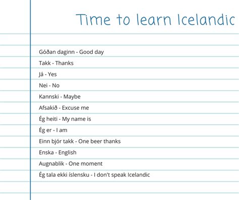 icelandic language   icleland
