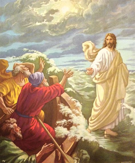 praying   mountain jesus    disciples boat