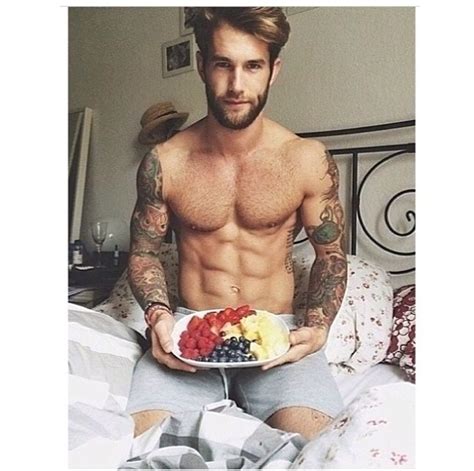 Sexy Man In Bed With Fruit Style Magazines