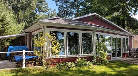 wood awning windows enhance enclosed porch pella western michigan