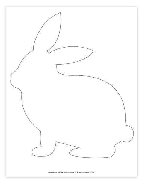 easter bunny  printable template printable templates