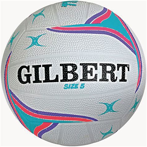 gilbert apt training netball whitepurple size  gls educational supplies