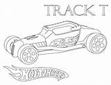 Wheels Hot Coloring Track Netart sketch template