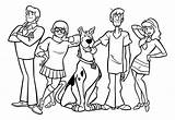 Scooby Bohaterowie Shaggy Daphne Kolorowanka Velma Raskrasil Druku Team Pokoloruj Malvorlagen sketch template
