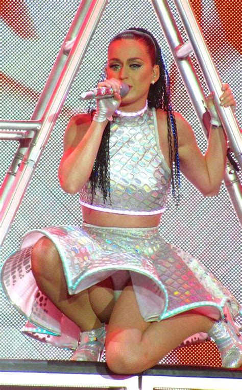 Katy Perry Flashes Silver Underwear On Prismatic World