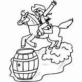 Barrel Racing Coloring Pages Printable Western Sports Cowboy Choose Board Wallpapers sketch template