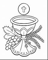 Chalice Drawing Communion First Getdrawings sketch template