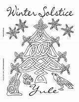 Solstice Yule Pagan Wiccan Colouring Celtic Yuletide Norse Shadows Coven Wicca Druckbare Countdown Lrn Luv Witchcraft Spellbook Weclipart sketch template