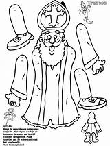 Sinterklaas Trekpop Knutselen Knutselpagina Sint Puppet Eens Tekening 1115 Bezoeken Afkomstig sketch template