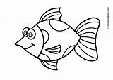 Fish Kids Drawing Animals Coloring Pages Drawings Printable Simple Animal Line Easy Clipart Cliparts Print Book Cartoon Clip Coloing Koi sketch template