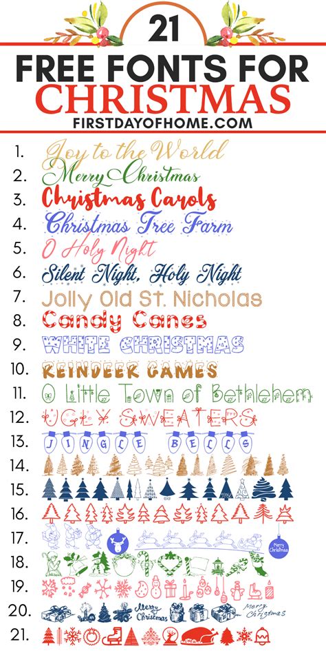 christmas fonts   designers  crafters