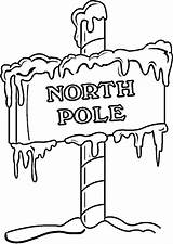 Pole North Coloring Pages Sign Printable Christmas Clip Poles Clipart Santa Color Mailbox South Kids Bmp Untitled Xmas Printables 1060 sketch template