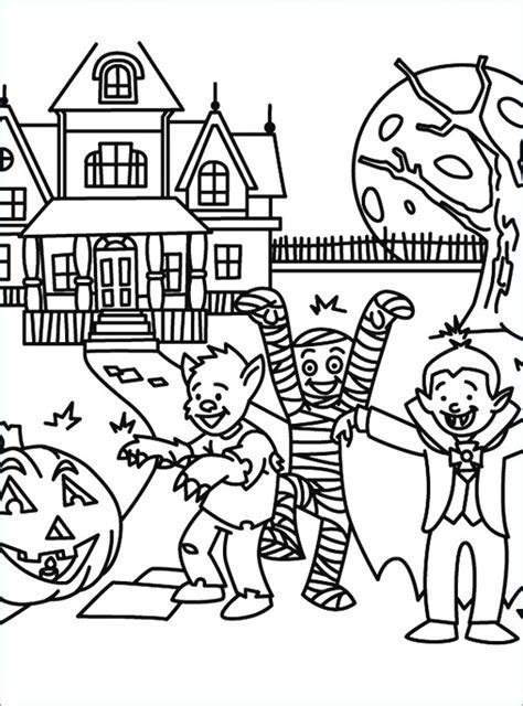 scary halloween coloring pages  adults  getdrawings