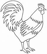 Rooster Coloring Pages Chicken Printable Kids Adults Color Drawing Year Clipart Print Roosters Colouring Craft Animals Printcolorcraft Chinese Baby Bird sketch template