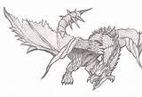 Rathalos Lachlan sketch template