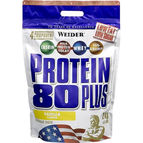 Weider Protein 80 Plus Vanilla 2kg • Se Priser 2 Butikker