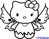 Kitty Hello Coloring Pages Fairy Color Dragoart Puppy Halloween Drawing sketch template